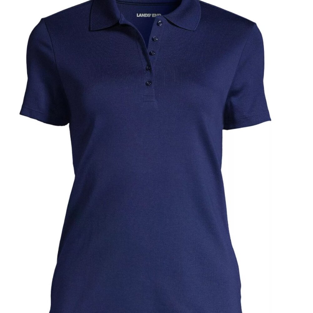 Lands' End Women's PETITE Supima Cotton Polo Shirt